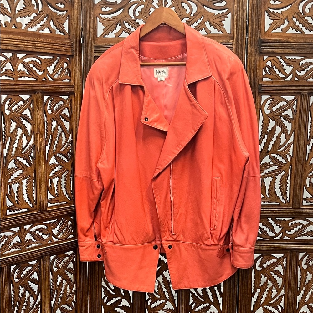 Maxima Coral Leather Jacket